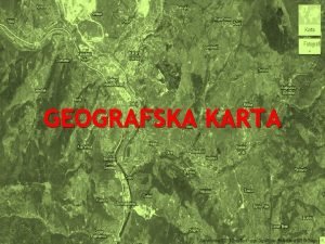 Linije na geografskoj karti Linije na geografskoj karti