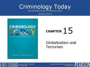 Criminology today 7th edition
