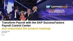Transform Payroll with the SAP Success Factors Payroll