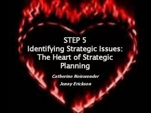 Identifying strategic issues facing the organization