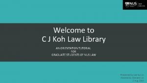 Cj koh law library