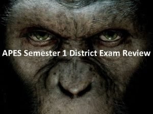 Apes semester 1 final review