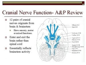 12 cranial nerve test