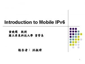 Ipv route