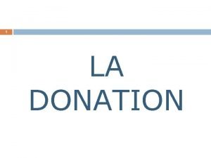 Acte de donation