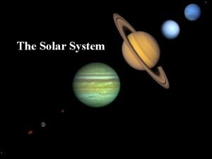 The Solar System Whats in Our Solar System