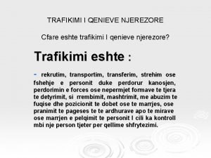 Trafikimi i qenieve njerezore wikipedia