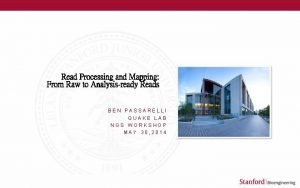 Read Processing and Mapping From Raw to Analysisready