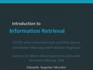 Cs 276