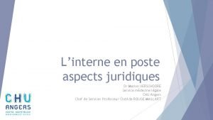 Linterne en poste aspects juridiques Dr Marion VERSCHOORE