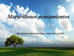 Pensamientos maravillosos