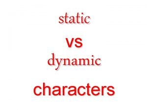 What is static What is static