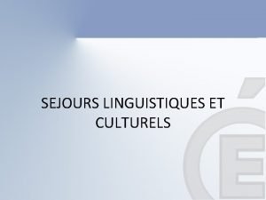Voyage linguistique definition