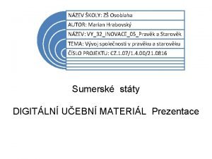 NZEV KOLY Z Osoblaha AUTOR Marian Hrabovsk NZEV