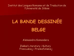 Institut des Langues Romanes et de Traduction de