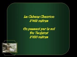 Cabane de chanrion