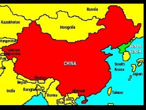 Total land area of china