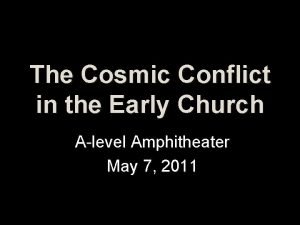 Cosmic conflict definition