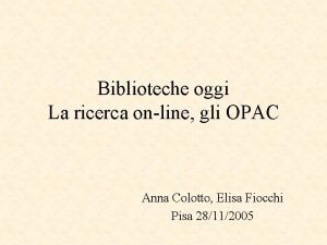 Opac unipi