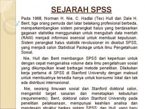 Spss 1968