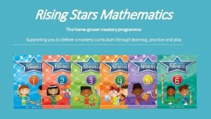 Rising stars maths teacher's guide