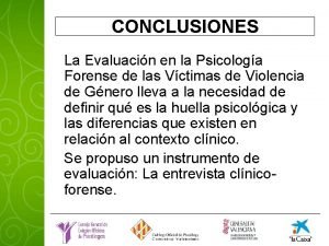 Conclusion de la psicologia forense