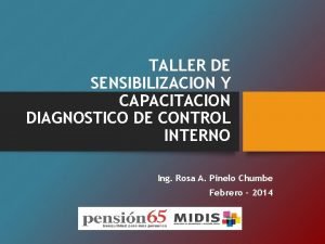 TALLER DE SENSIBILIZACION Y CAPACITACION DIAGNOSTICO DE CONTROL