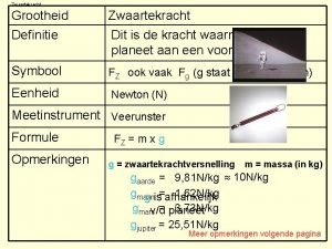 Zwaartekracht definitie