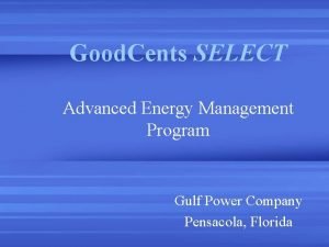 Gulf power energy select program