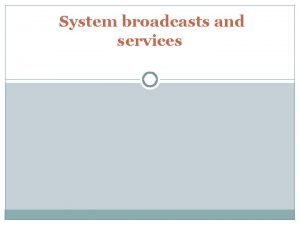Android broadcast events