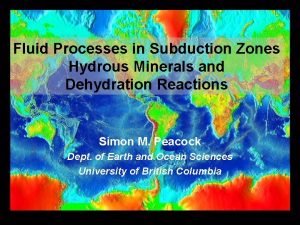 Subduction zones