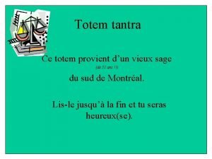 Totem tantra indien