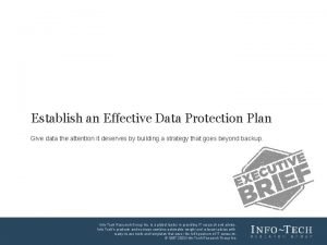 Data protection plan