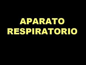 APARATO RESPIRATORIO CLASIFICACION DE LAS VIAS AEREAS VIA