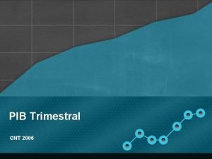 PIB Trimestral CNT 2006 Cuentas Nacionales Trimestrales El