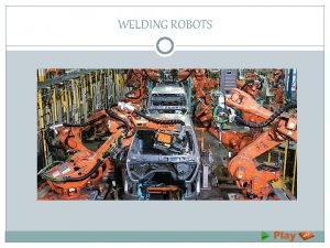 Robotic welding introduction