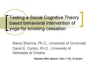 Social cognitive theory