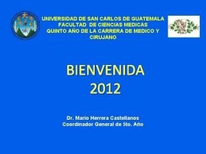 UNIVERSIDAD DE SAN CARLOS DE GUATEMALA FACULTAD DE