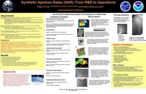 Synthetic Aperture Radar SAR From RD to Operations