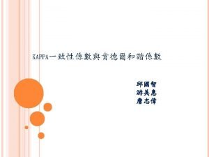 KAPPAK COEFFICIENT OF AGREEMENT 2 interrater reliability coefficient KAPPAK COEFFICIENT OF AGREEMENT 2 interrater reliability coefficient