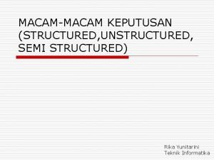 Macam macam keputusan