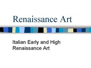 Italian high renaissance art