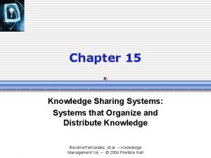 What are knowledge sharing systems