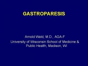 Arnold wald md