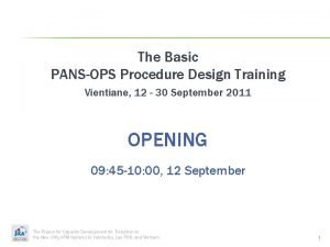 Pans ops course