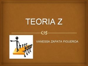 TEORIA Z VANESSA ZAPATA FIGUEROA INTRODUCCIN Despus de