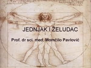 JEDNJAK I ELUDAC Prof dr sci med Momilo