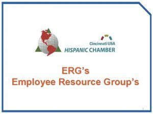 ERGs Employee Resource Groups 1 INDEX A Objectives