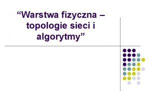 Topologie sieci