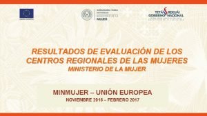 RESULTADOS DE EVALUACIN DE LOS CENTROS REGIONALES DE